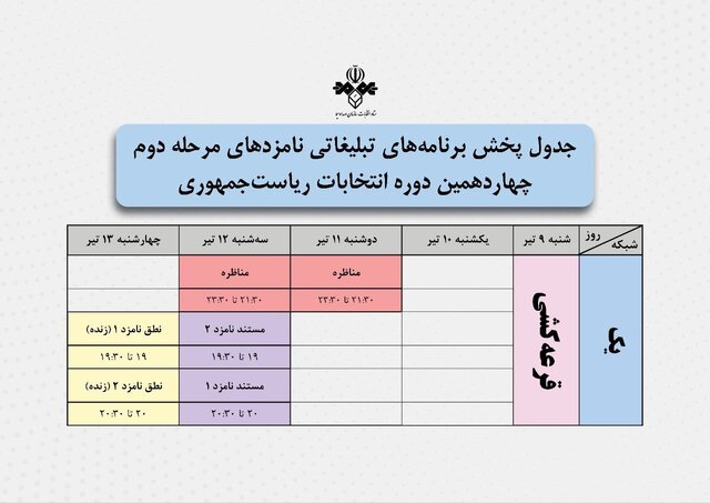 مناظره رودرروی جلیلی و پزشکیان در صداوسیما