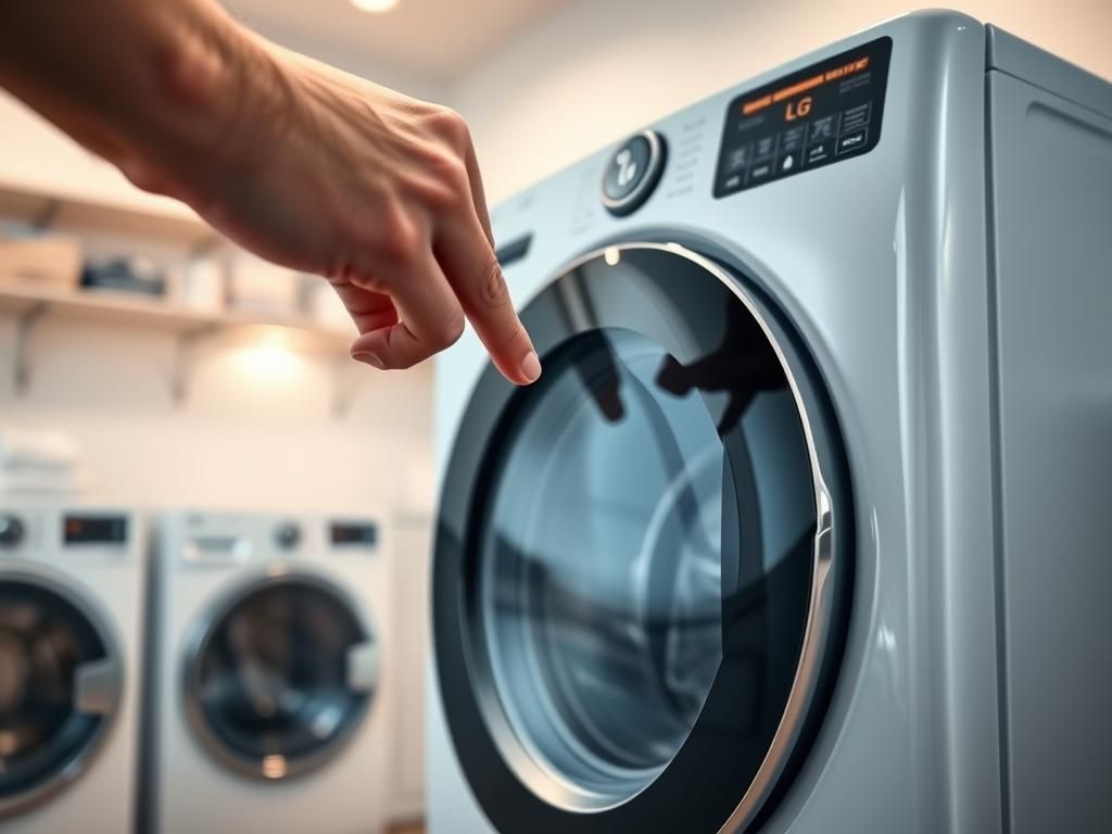 چگونه ماشین لباسشویی ال جی را روی خشک کن بزاریم