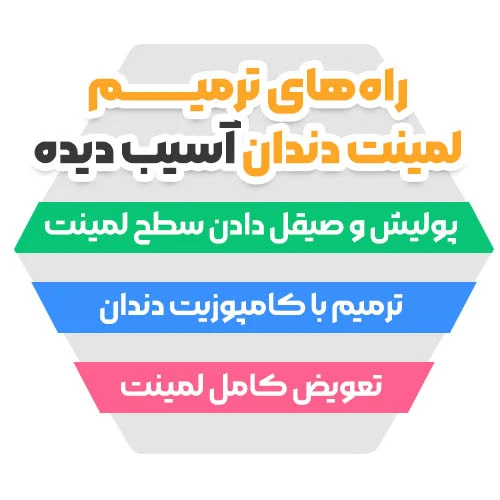 راههای ترمیم لمینت آسیب دیده