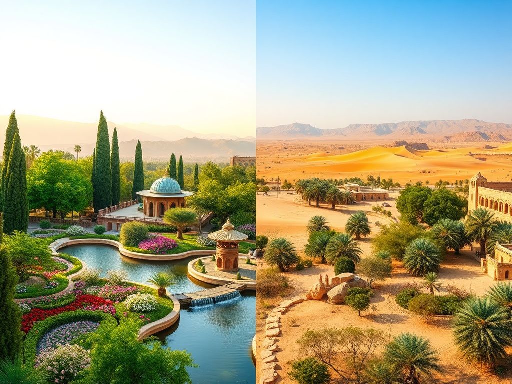 مقایسه جامع جاذبه های طبیعی شیراز و یزد: راهنمای انتخاب سفر