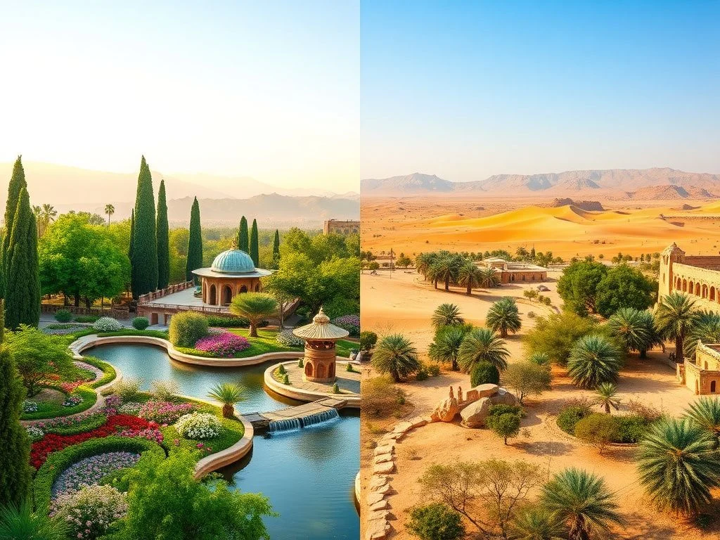 مقایسه جامع جاذبه های طبیعی شیراز و یزد: راهنمای انتخاب سفر
